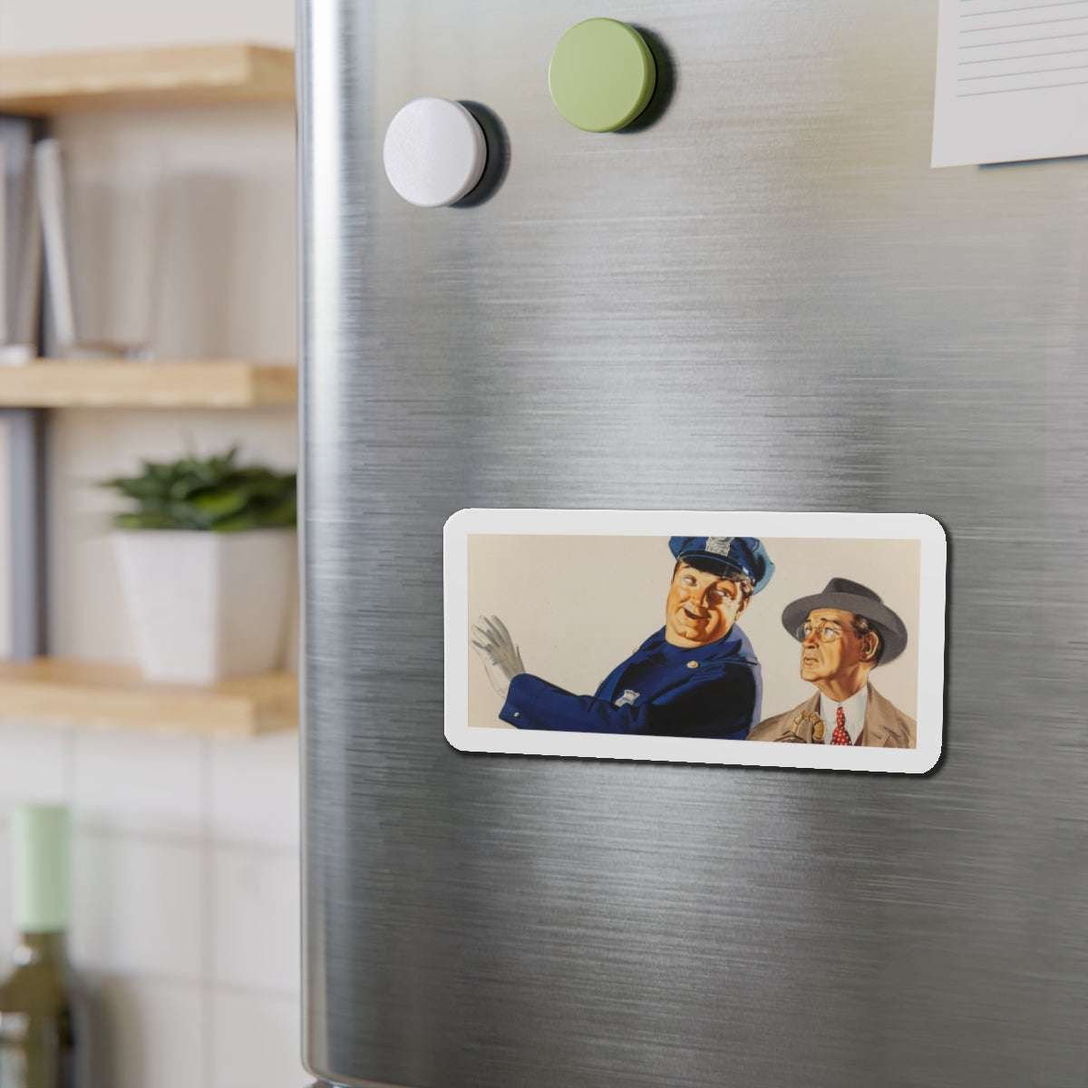 Advertising illustration (Magazine Illustration) Refrigerator Magnet-The Sticker Space