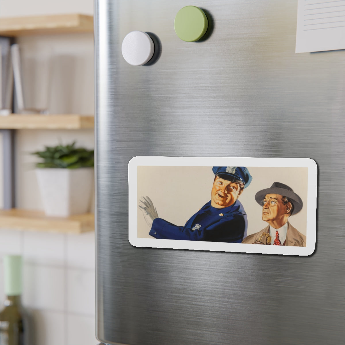 Advertising illustration (Magazine Illustration) Refrigerator Magnet-The Sticker Space