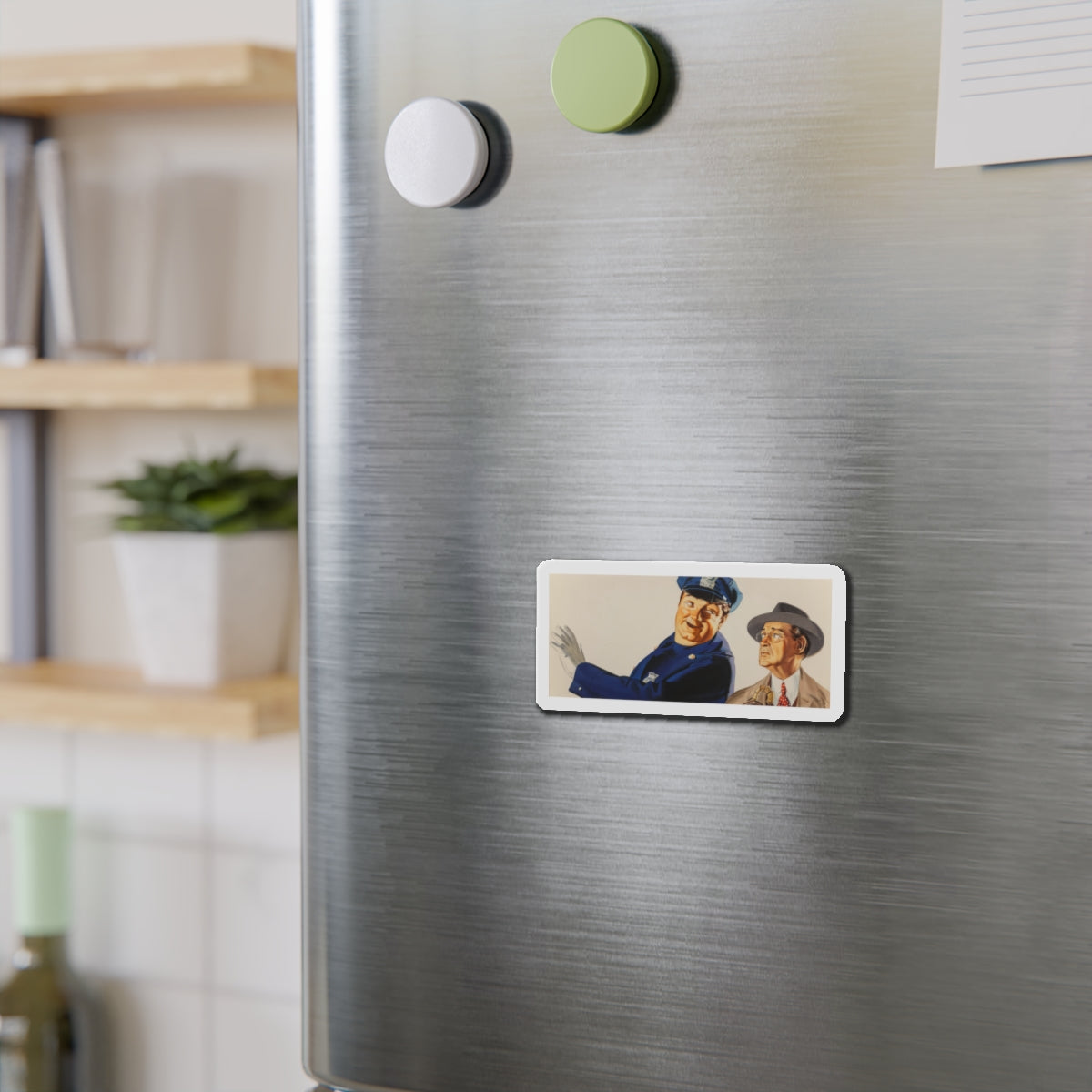 Advertising illustration (Magazine Illustration) Refrigerator Magnet-The Sticker Space