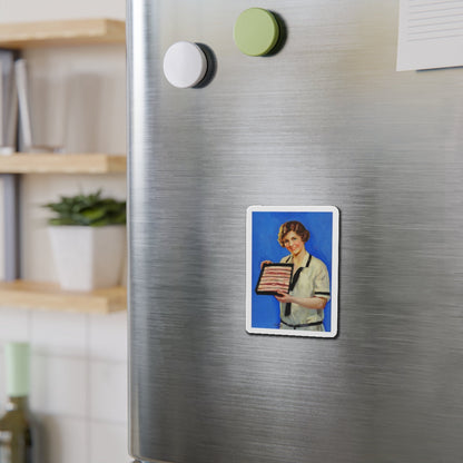 Advertising Illustration, probably for Armour's Bacon (Magazine Illustration) Refrigerator Magnet-The Sticker Space