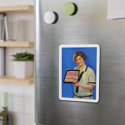 Advertising Illustration, probably for Armour's Bacon (Magazine Illustration) Refrigerator Magnet-The Sticker Space