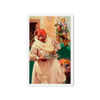 Advertising illustration_1 (Magazine Illustration) Refrigerator Magnet 3 Inch Die-Cut - The Sticker Space