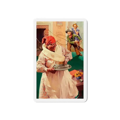 Advertising illustration_1 (Magazine Illustration) Refrigerator Magnet 6 Inch Die-Cut - The Sticker Space