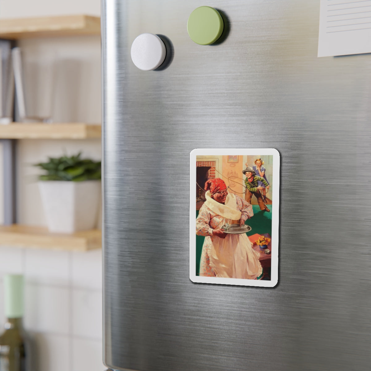 Advertising illustration_1 (Magazine Illustration) Refrigerator Magnet-The Sticker Space