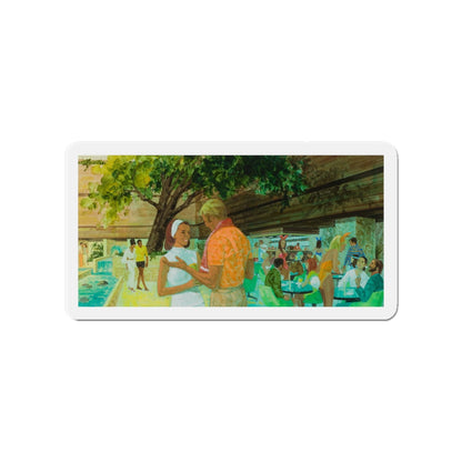 Advertising Illustration_2 (Magazine Illustration) Refrigerator Magnet-4" x 4"-The Sticker Space