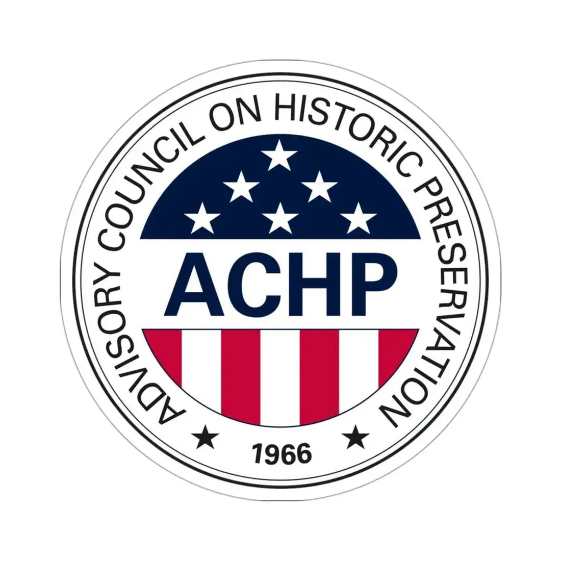 Advisory Council on Historic Preservation STICKER Vinyl Die-Cut Decal 3 Inch - The Sticker Space