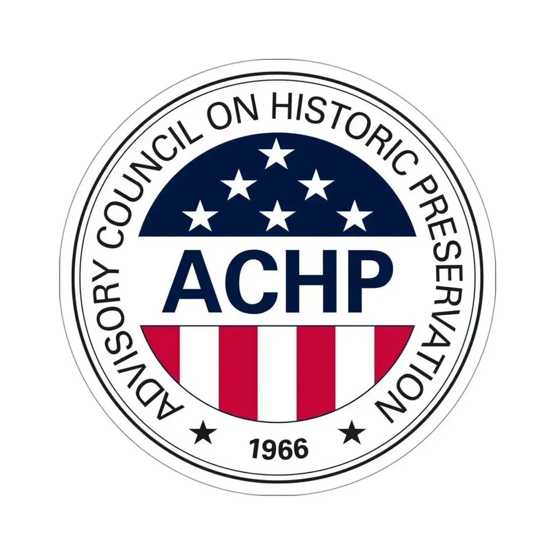 Advisory Council on Historic Preservation STICKER Vinyl Die-Cut Decal 4 Inch - The Sticker Space