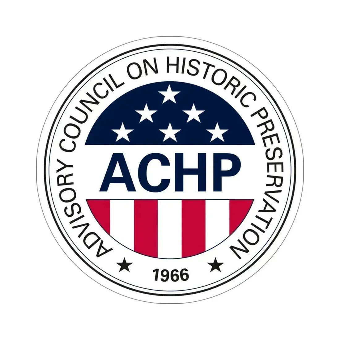 Advisory Council on Historic Preservation STICKER Vinyl Die-Cut Decal 5 Inch - The Sticker Space
