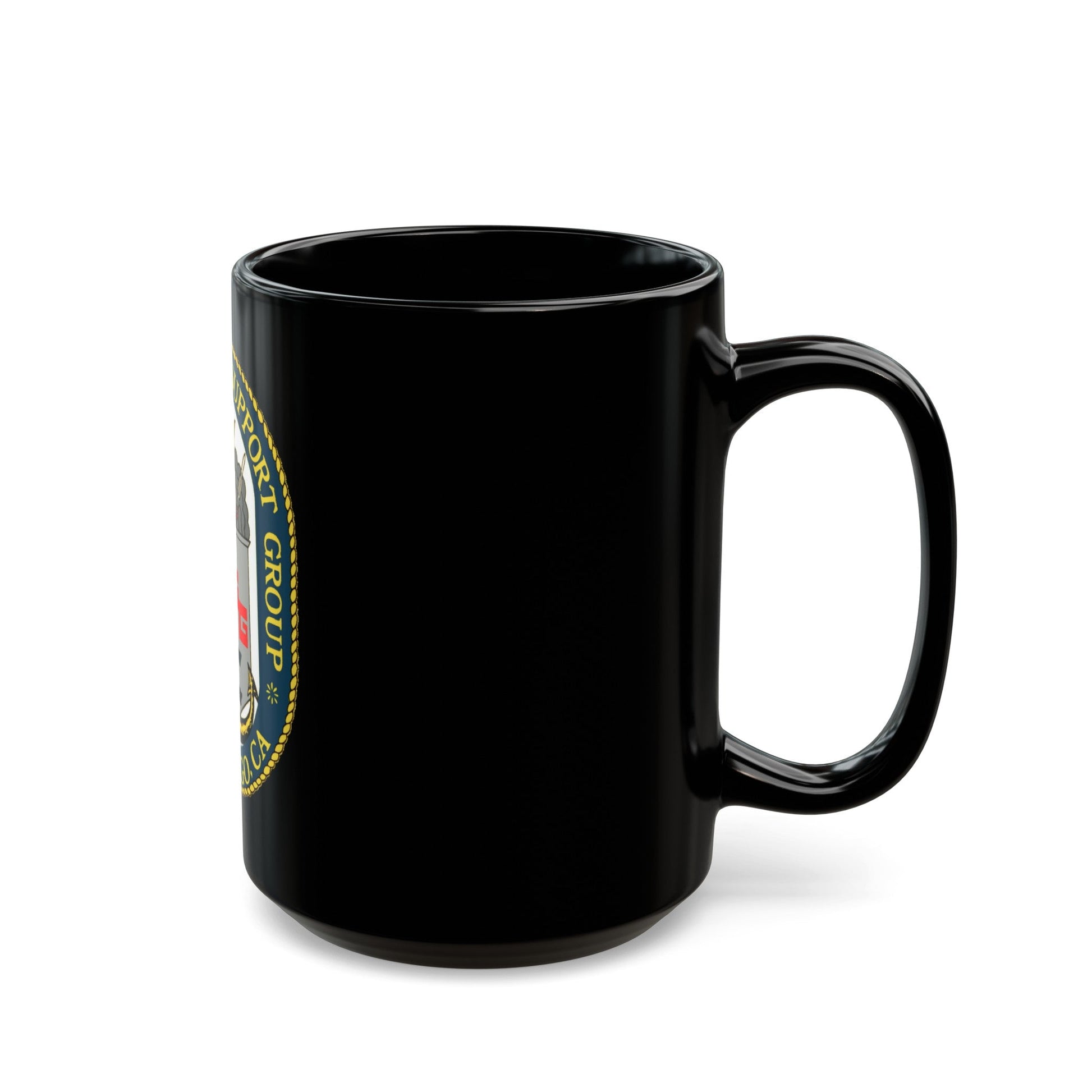 AEGIS Training Support Grp San Diego (U.S. Navy) Black Coffee Mug-The Sticker Space