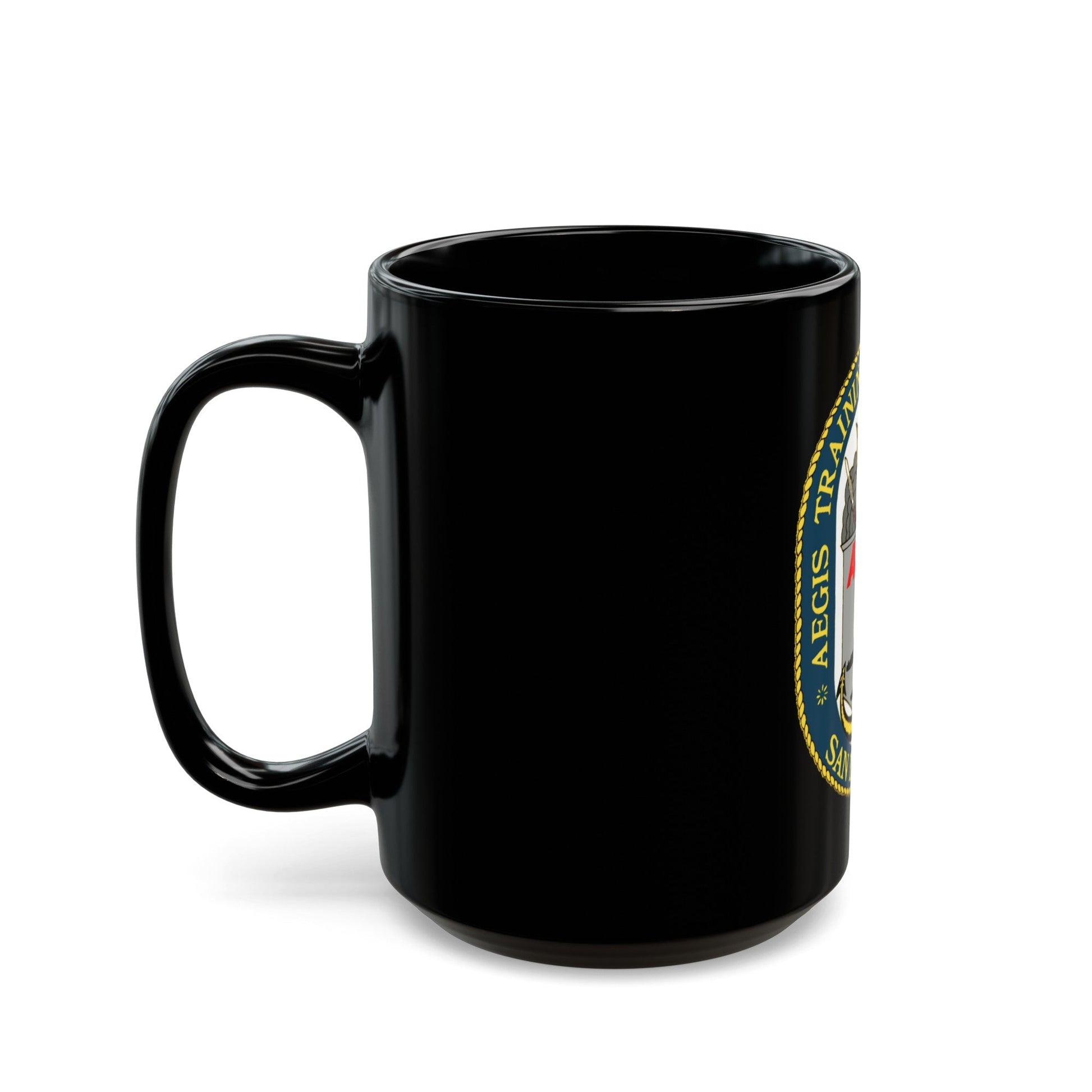 AEGIS Training Support Grp San Diego (U.S. Navy) Black Coffee Mug-The Sticker Space