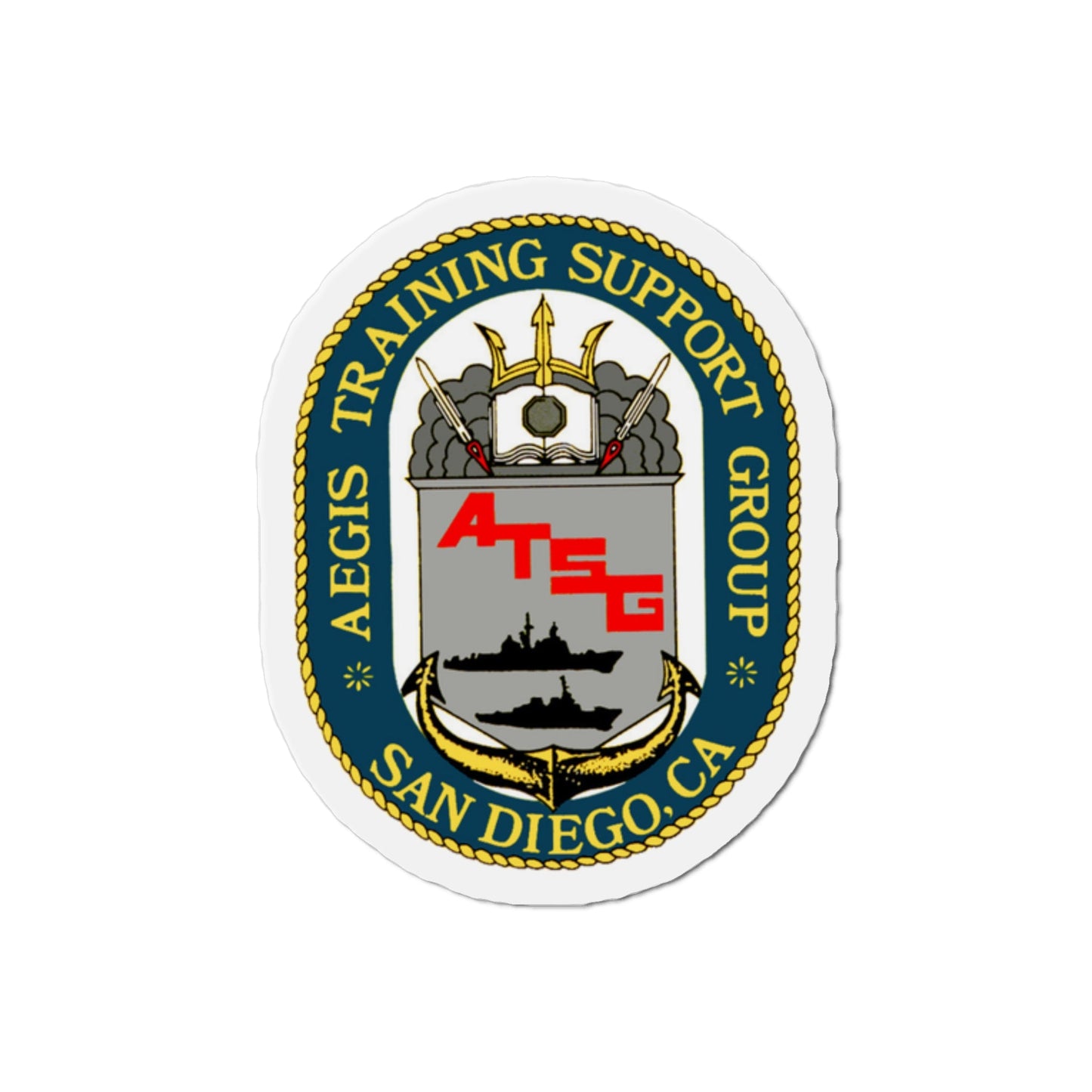 AEGIS Training Support Grp San Diego (U.S. Navy) Die-Cut Magnet-The Sticker Space