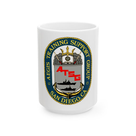 AEGIS Training Support Grp San Diego (U.S. Navy) White Coffee Mug-15oz-The Sticker Space