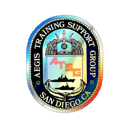 AEGIS Training Support Grp San Diego (U.S. Navy) Holographic STICKER Die-Cut Vinyl Decal - The Sticker Space