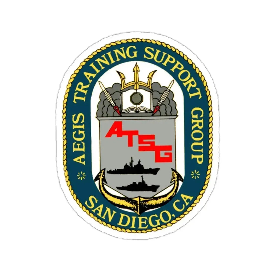 AEGIS Training Support Grp San Diego (U.S. Navy) STICKER Vinyl Die-Cut Decal 2 Inch - The Sticker Space