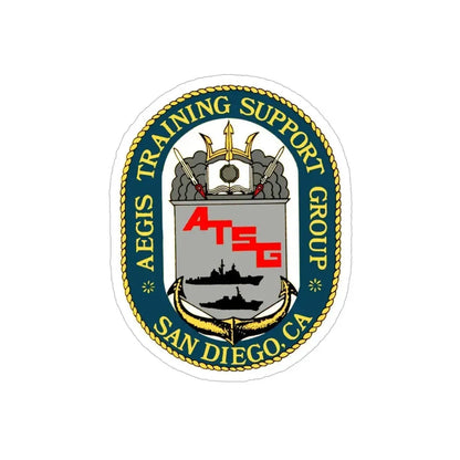 AEGIS Training Support Grp San Diego (U.S. Navy) Transparent STICKER Die-Cut Vinyl Decal - The Sticker Space