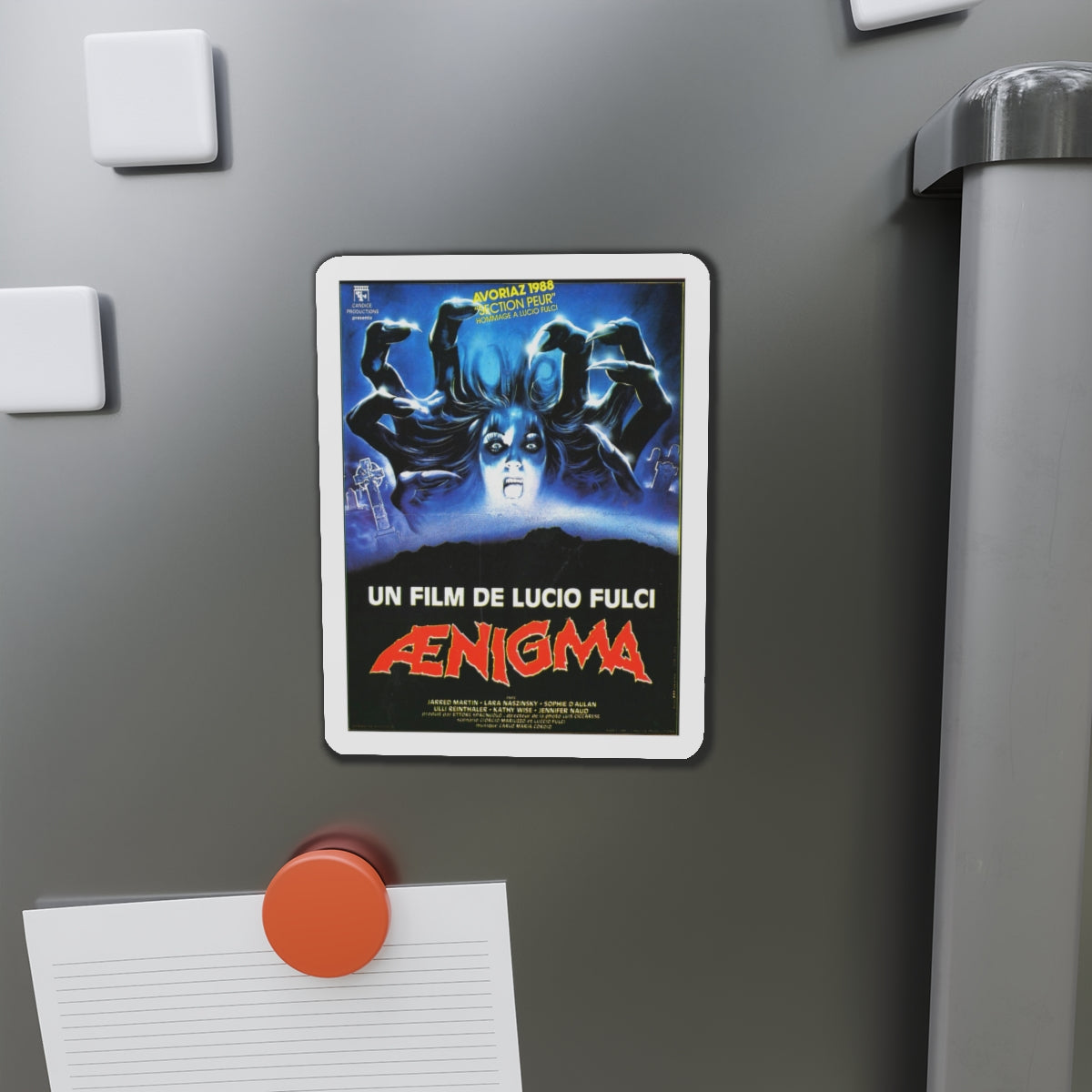 AENIGMA 1987 Movie Poster - Die-Cut Magnet-The Sticker Space