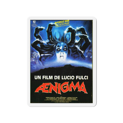 AENIGMA 1987 Movie Poster - Die-Cut Magnet-3" x 3"-The Sticker Space