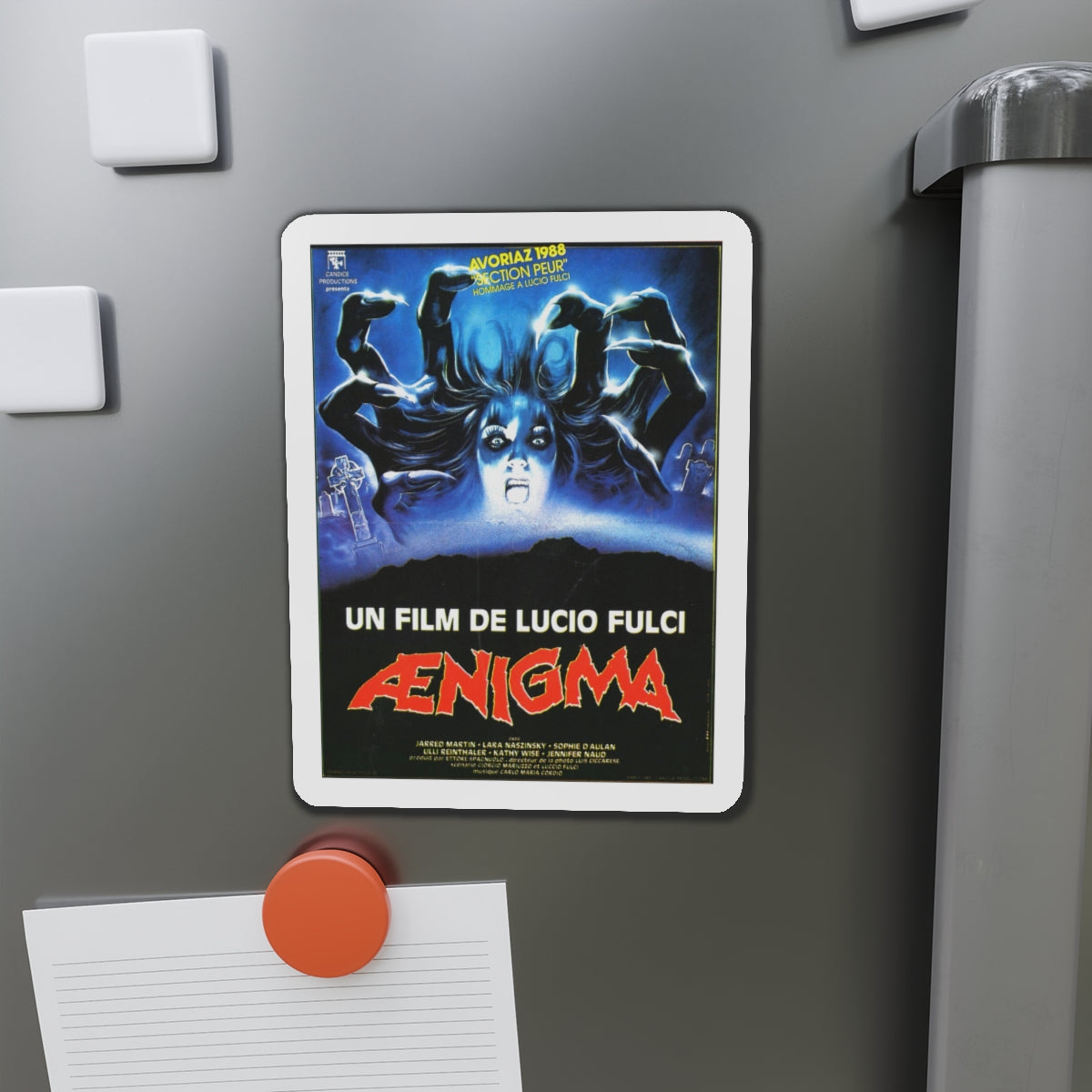 AENIGMA 1987 Movie Poster - Die-Cut Magnet-The Sticker Space