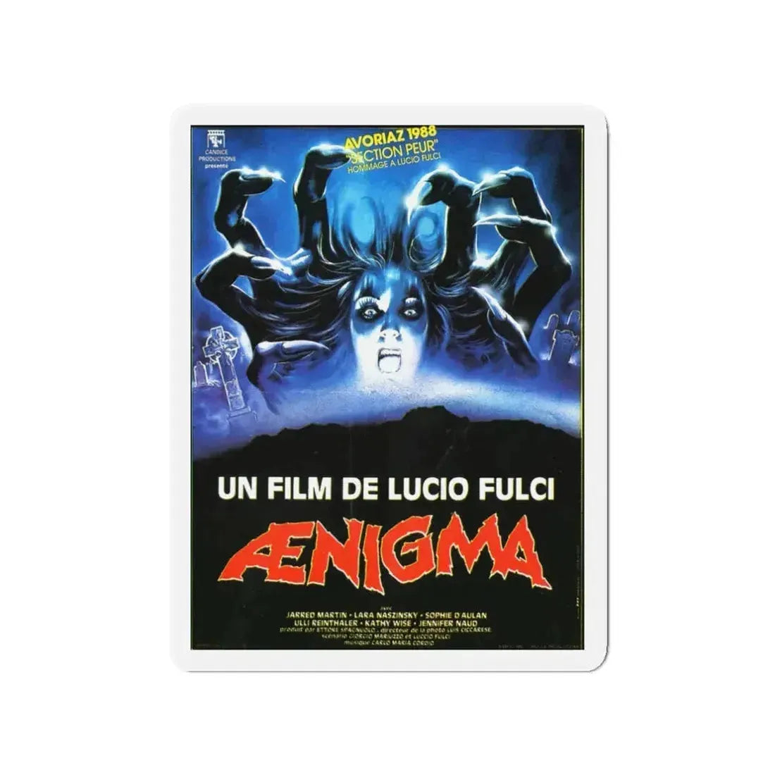 AENIGMA 1987 Movie Poster - Refrigerator Magnet 3 Inch - The Sticker Space