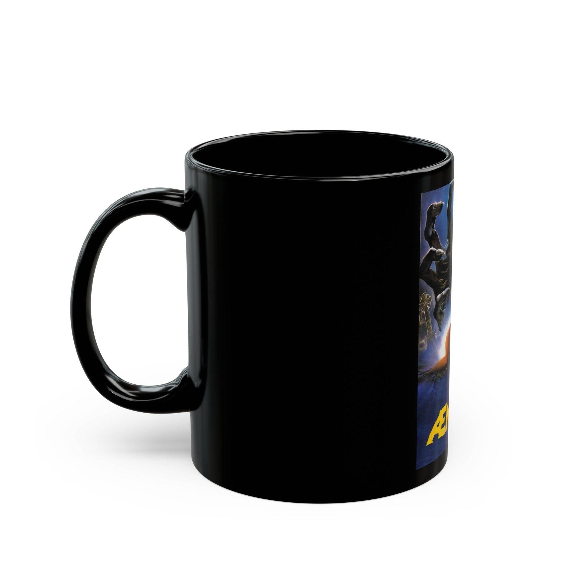 AENIGMA (2) 1987 Movie Poster - Black Coffee Mug-The Sticker Space