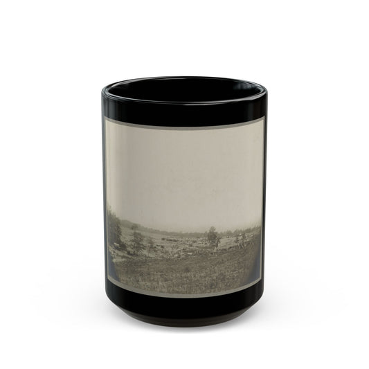 Aerial View Of A Camp In The Distance (U.S. Civil War) Black Coffee Mug