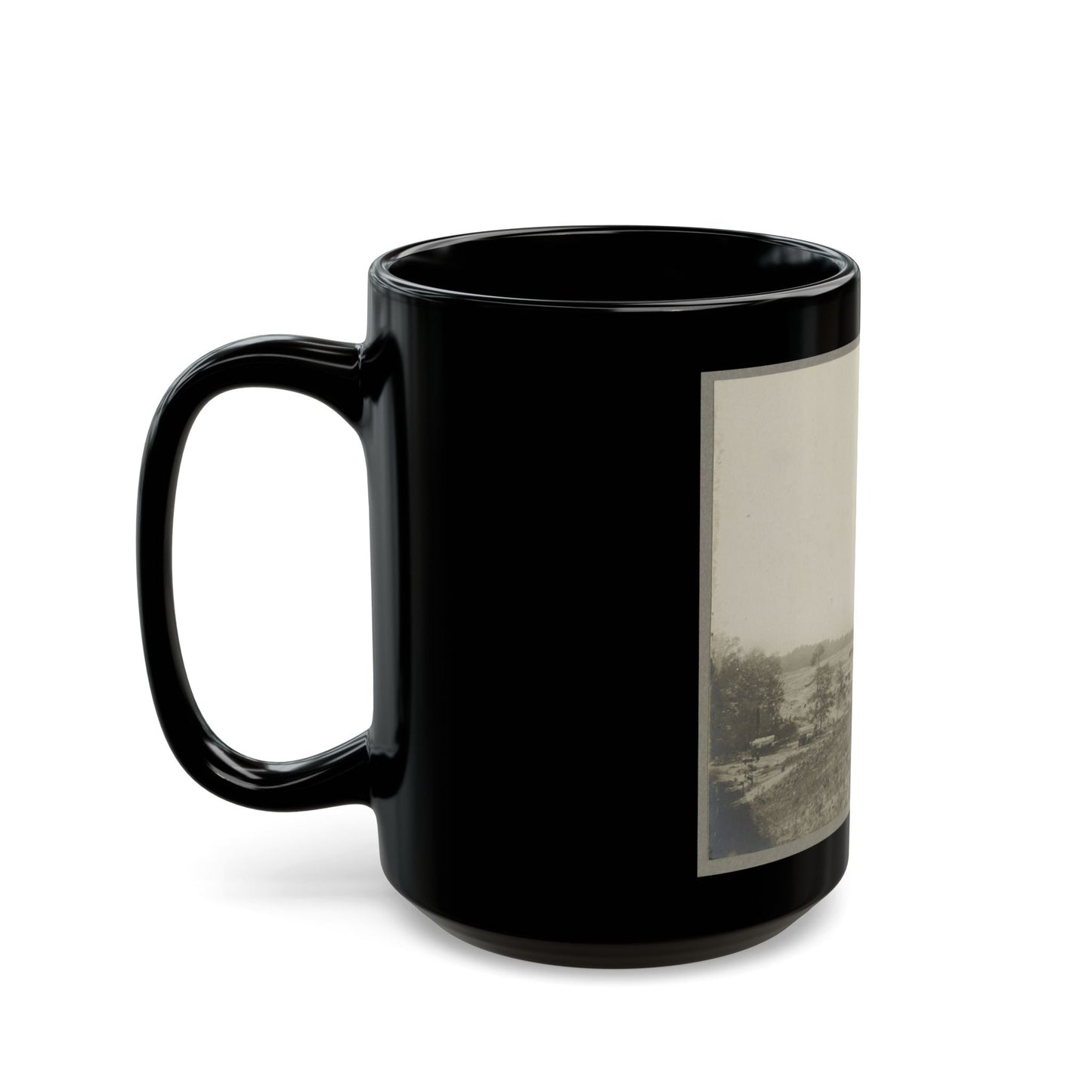 Aerial View Of A Camp In The Distance (U.S. Civil War) Black Coffee Mug