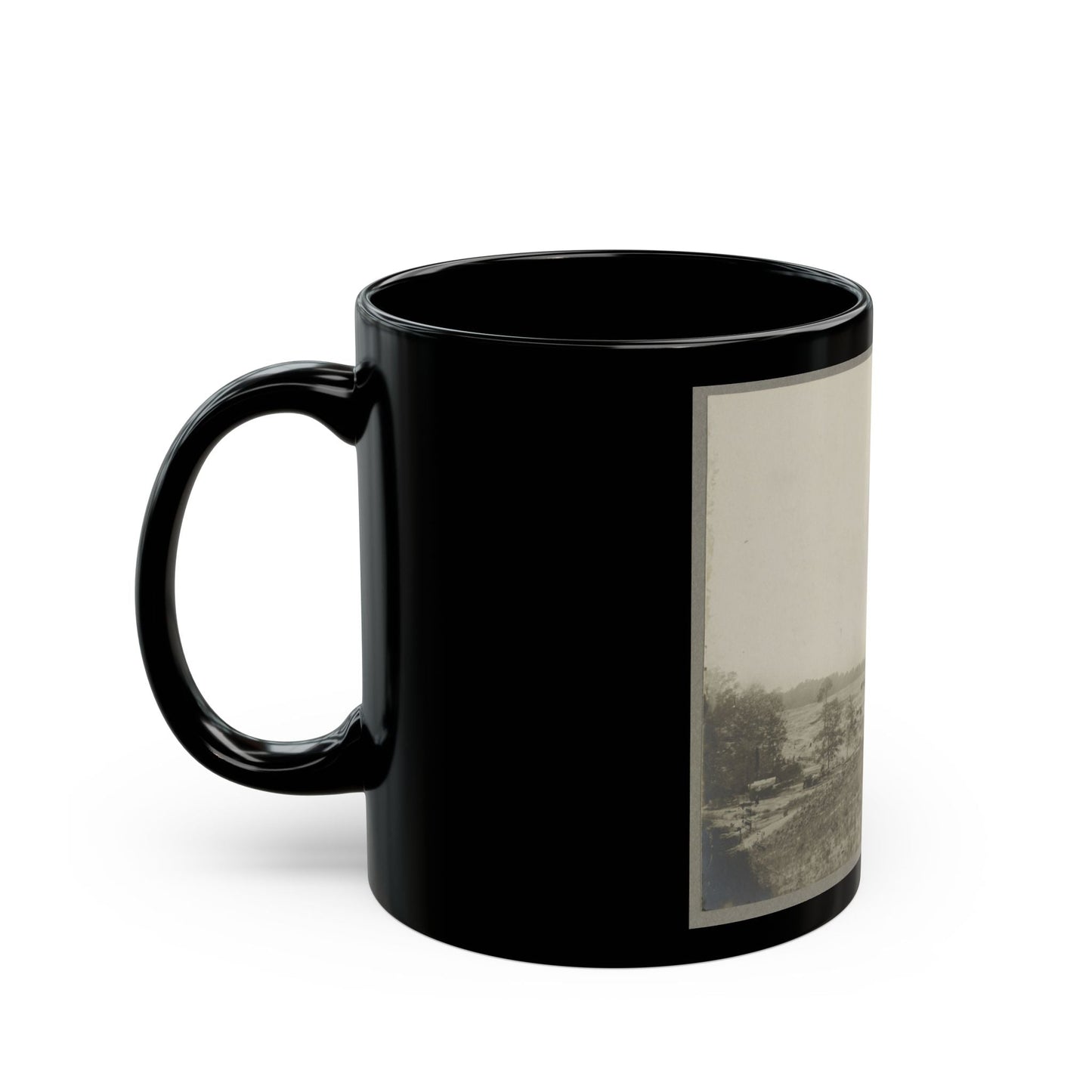 Aerial View Of A Camp In The Distance (U.S. Civil War) Black Coffee Mug