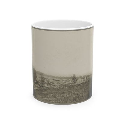 Aerial View Of A Camp In The Distance (U.S. Civil War) White Coffee Mug