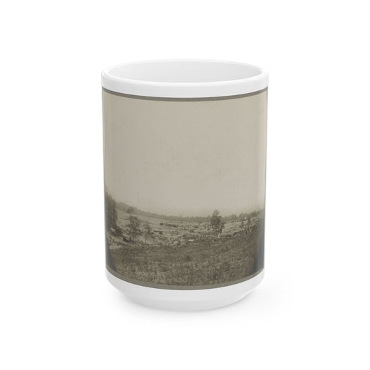 Aerial View Of A Camp In The Distance (U.S. Civil War) White Coffee Mug