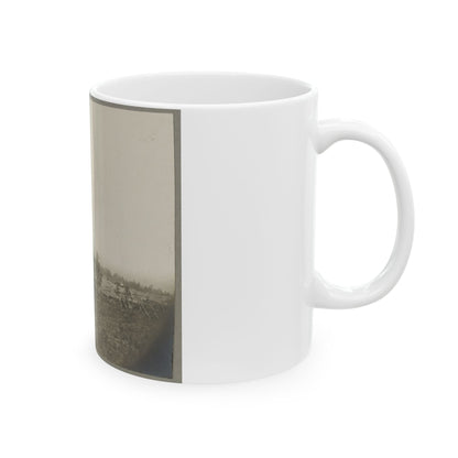 Aerial View Of A Camp In The Distance (U.S. Civil War) White Coffee Mug