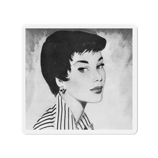 Aero chocolate bar advertisement, 1950 (Magazine Illustration) Refrigerator Magnet 2 Inch Die-Cut - The Sticker Space