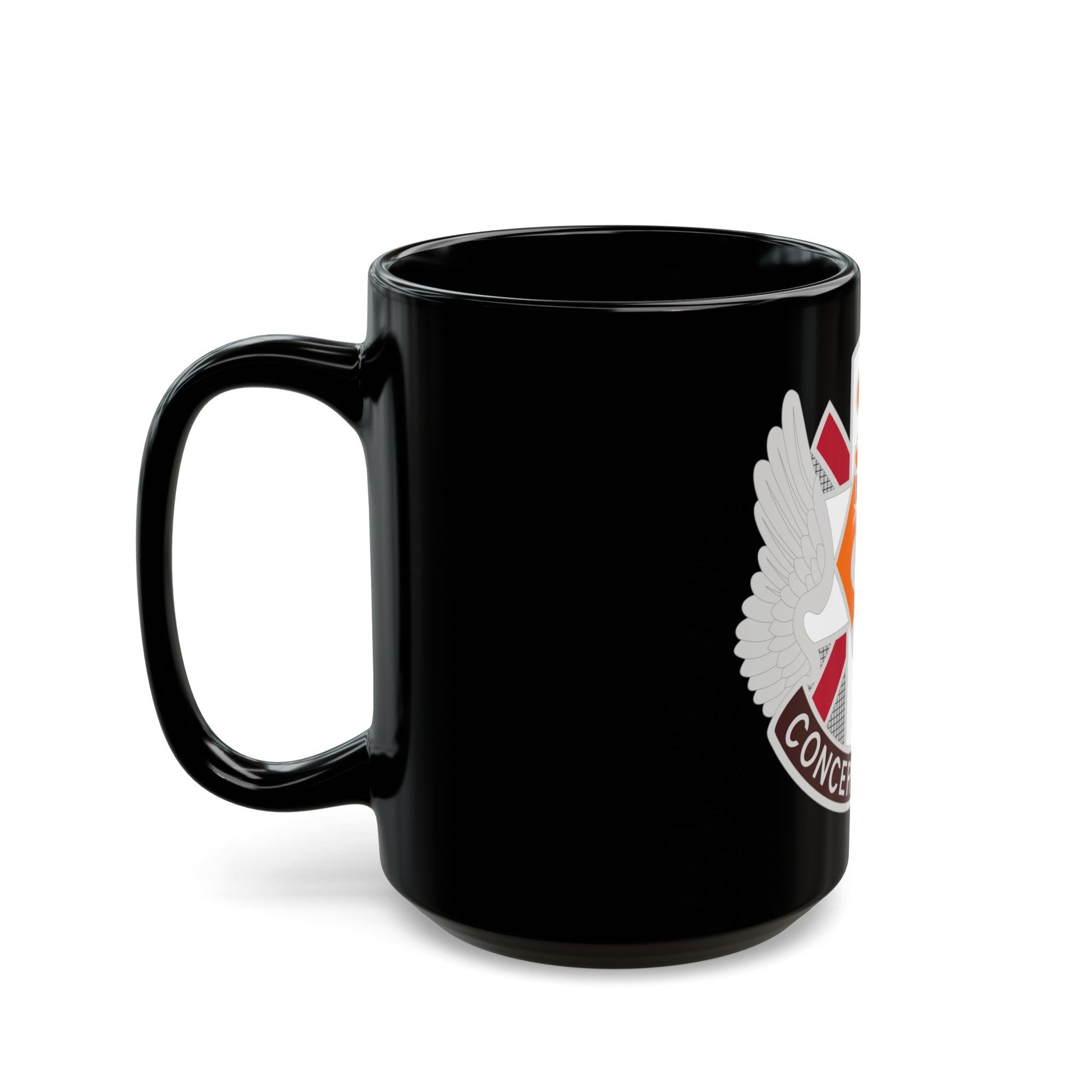 Aeromedical Center Fort Rucker (U.S. Army) Black Coffee Mug-The Sticker Space