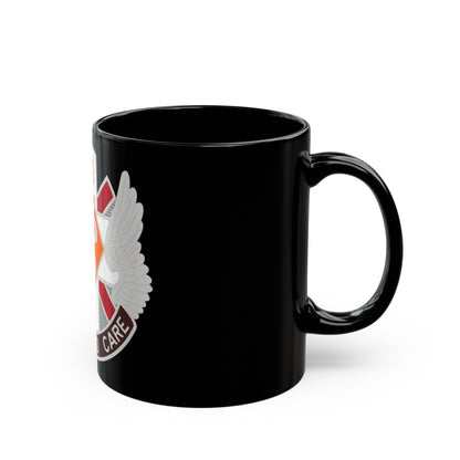 Aeromedical Center Fort Rucker (U.S. Army) Black Coffee Mug-The Sticker Space