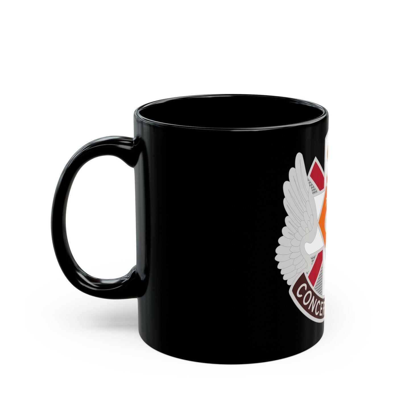 Aeromedical Center Fort Rucker (U.S. Army) Black Coffee Mug-The Sticker Space