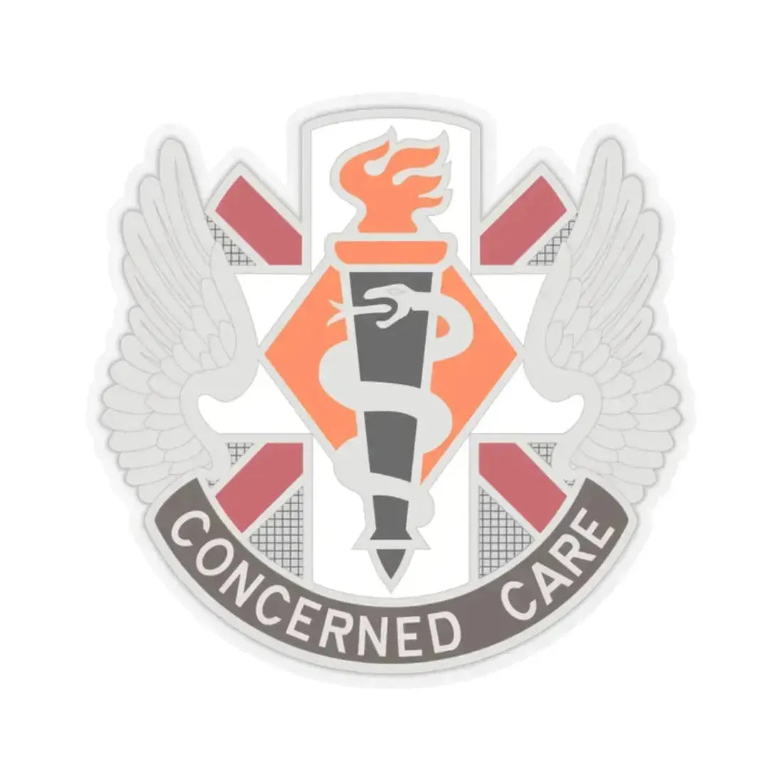 Aeromedical Center Fort Rucker (U.S. Army) STICKER Vinyl Kiss-Cut Decal 2 Inch Transparent - The Sticker Space