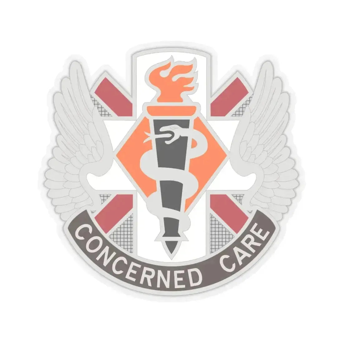 Aeromedical Center Fort Rucker (U.S. Army) STICKER Vinyl Kiss-Cut Decal 6 Inch Transparent - The Sticker Space