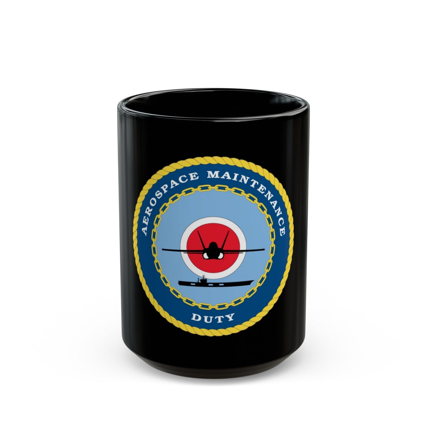 Aerospace Maintenance Duty (U.S. Navy) Black Coffee Mug-15oz-The Sticker Space