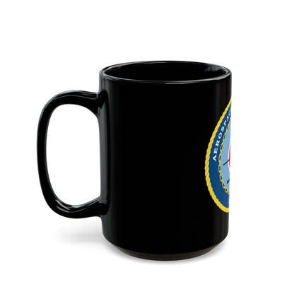 Aerospace Maintenance Duty (U.S. Navy) Black Coffee Mug-The Sticker Space