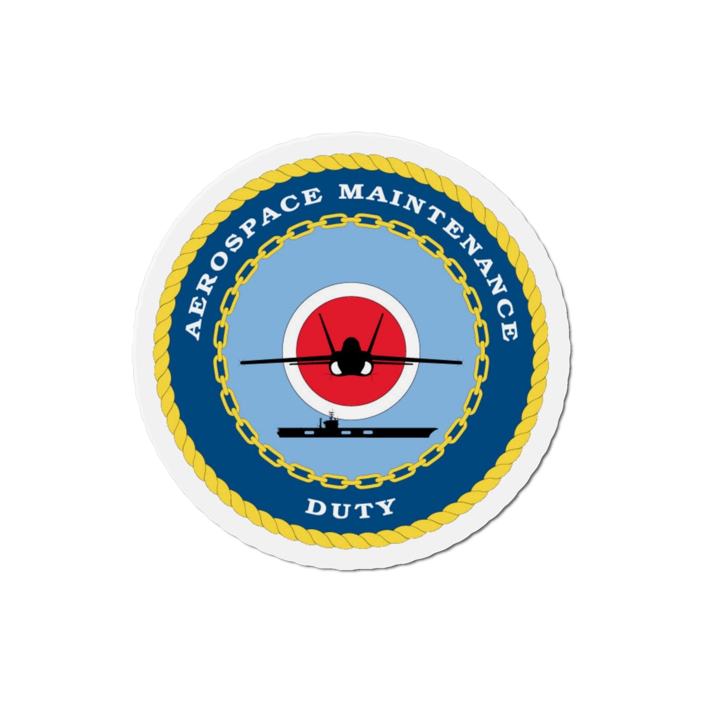 Aerospace Maintenance Duty (U.S. Navy) Die-Cut Magnet-4" x 4"-The Sticker Space