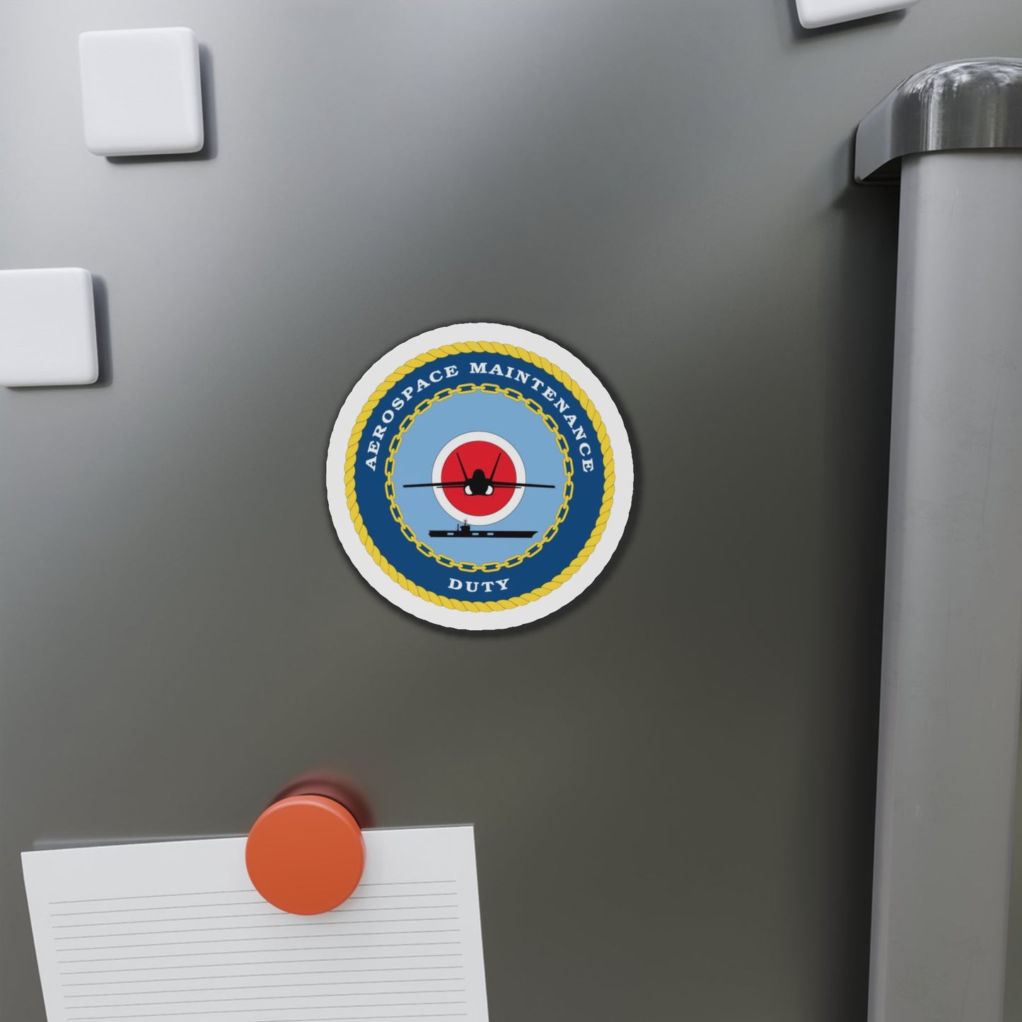 Aerospace Maintenance Duty (U.S. Navy) Die-Cut Magnet-The Sticker Space