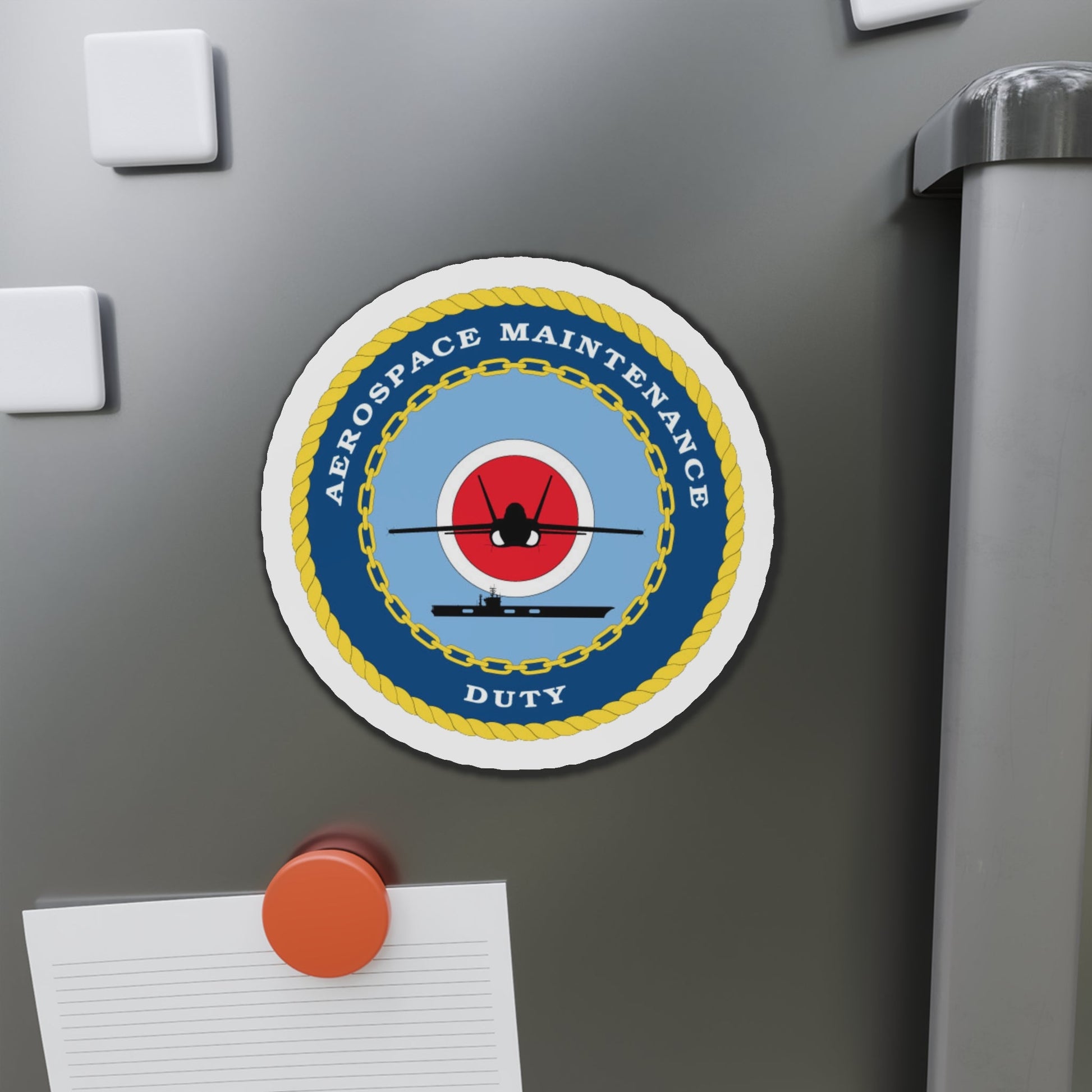 Aerospace Maintenance Duty (U.S. Navy) Die-Cut Magnet-The Sticker Space