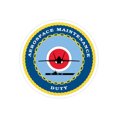 Aerospace Maintenance Duty (U.S. Navy) Transparent STICKER Die-Cut Vinyl Decal-3 Inch-The Sticker Space