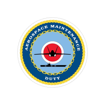 Aerospace Maintenance Duty (U.S. Navy) Transparent STICKER Die-Cut Vinyl Decal-5 Inch-The Sticker Space