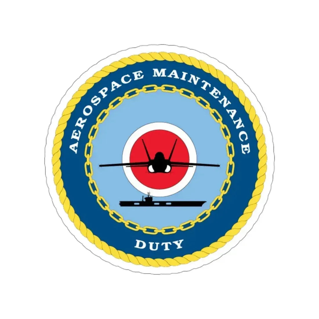 Aerospace Maintenance Duty (U.S. Navy) STICKER Vinyl Die-Cut Decal 3 Inch - The Sticker Space