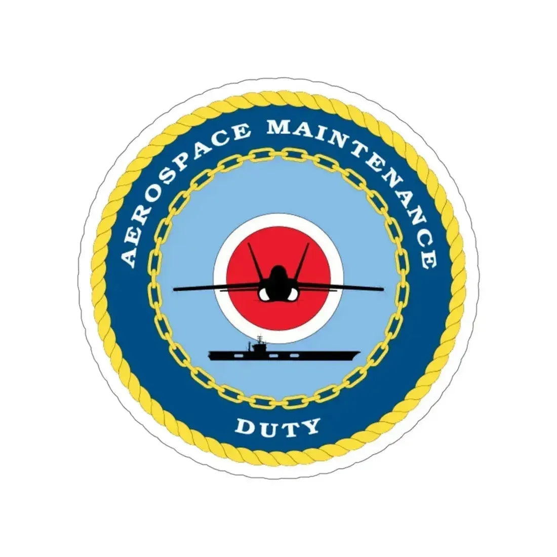 Aerospace Maintenance Duty (U.S. Navy) STICKER Vinyl Die-Cut Decal 4 Inch - The Sticker Space