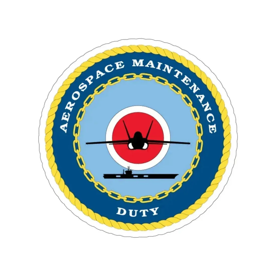 Aerospace Maintenance Duty (U.S. Navy) STICKER Vinyl Die-Cut Decal 4 Inch - The Sticker Space