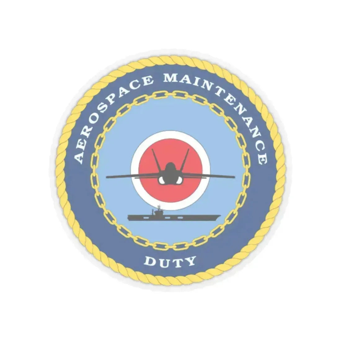 Aerospace Maintenance Duty (U.S. Navy) STICKER Vinyl Kiss-Cut Decal 2 Inch Transparent - The Sticker Space