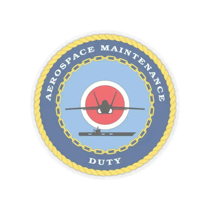 Aerospace Maintenance Duty (U.S. Navy) STICKER Vinyl Kiss-Cut Decal 2 Inch Transparent - The Sticker Space