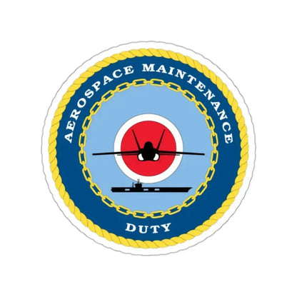 Aerospace Maintenance Duty (U.S. Navy) STICKER Vinyl Kiss-Cut Decal 2 Inch White - The Sticker Space