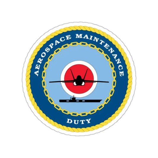Aerospace Maintenance Duty (U.S. Navy) STICKER Vinyl Kiss-Cut Decal 2 Inch White - The Sticker Space